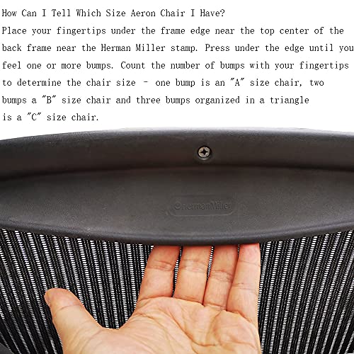 Lumbar Support Pad for Herman Miller Classic Aeron Chair Office Home Seating Graphite - Size A Small