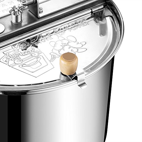 Great Northern Popcorn Company 6251 Northern Original Stainless Steel Stove Top 6 1/2 Kettle-Theater Popcorn at Home, Silver, 6 Quart