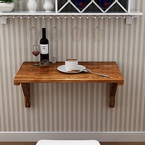 KEppd Wall Table Folding for Kitchen, Breakfast Bar Table, Compact Small Space Corner Computer Desk Workstation Wall Mounted Drop Leaf Desk for O