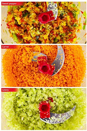 GDL Hand crank food processor chopper for vegetables fruits nuts with egg white separator