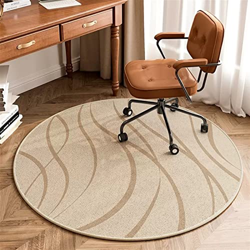 Liveinu Round Office Chair Mat for Hardwood & Tile Floor, Computer Chair Mat, Desk Chair Mat, Anti-Slip Floor Protector for Home Office, green, d