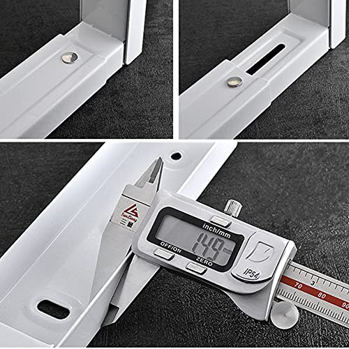 Hniuyun Universal Wall-Mounted Microwave Brackets ,Foldable Arm Adjustable Extensible Wall Hanging Microwave Brackets Oven Stand Shelf Rack Load