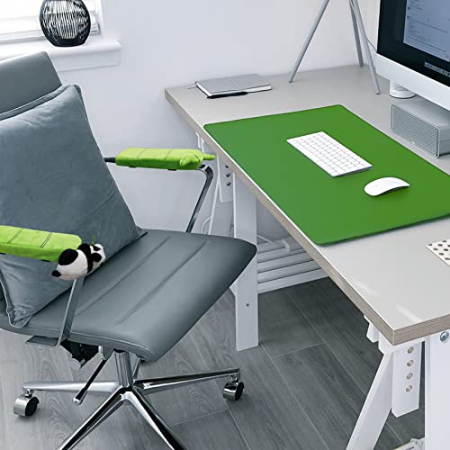 pandaonly 2Pack Panda Bamboo Chair Armrest Pads,Memory Foam Kawaii Chair Armrest Cushion with Panda Toy,Adjustable&Washable Ergonomic Elbow Suppo