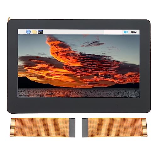Airshi DSI QLED Display, 4.3 Inch 160 Degree IPS QLED Visual Backlit Dimmable Touch Screen for Motherboard