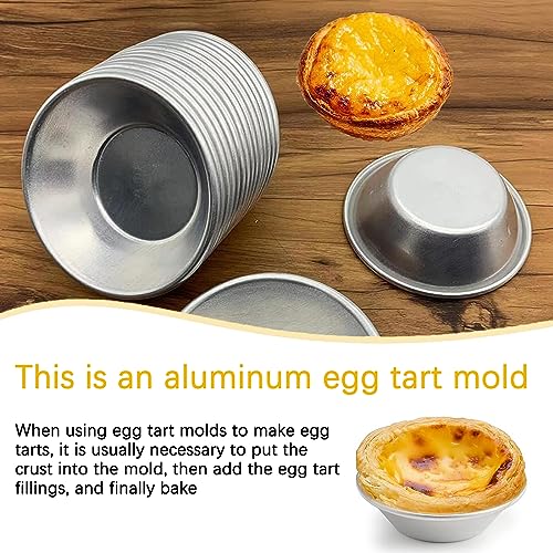 Aluminum Egg Tart Mould, 14PCS Mini Yorkshire Pudding Tin for Air Fryer, Air Fryer Ramekins, Air Fryer Yorkshire Pudding Tin, Metal Ramekins for