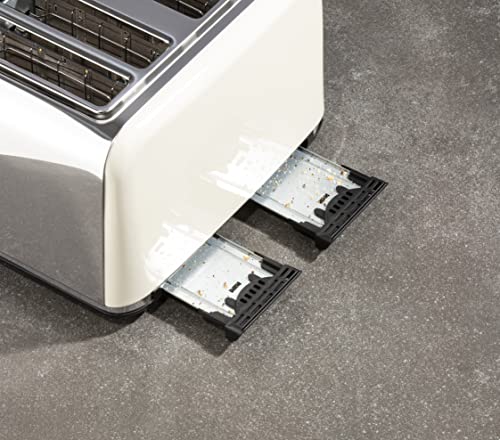 Daewoo Kensington, Toaster 4 Slice, Stainless Steel, Removable Crumb Tray, Defrost, Reheat And Browning Controls, Cancel Function, High Lift Leve