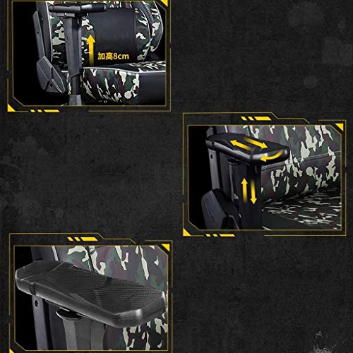 LZQDM Office Chair - E-sports Chair Pink Girl Live Lift Sports Game Chair Sedentary Not Tired Home Comfortable Student Computer Chair