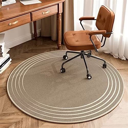 Liveinu Round Office Chair Mat for Hardwood & Tile Floor, Computer Chair Mat, Desk Chair Mat, Anti-Slip Floor Protector for Home Office, green, d
