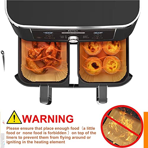 Kaiwuqn Ninja air fryer accessories, Air Fryer Accessories for Ninja Dual AF300UK, AF400UK, &7.6L-9.5L Dual air fryers. Including air fryer rack,