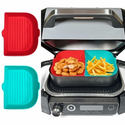 Silicone Liner for Ninja OG751BRN/OG701- Combo Crisper Basket Liner Non-Stick for Ninja woodfire Outdoor Grill Accessories Dishwasher Safe