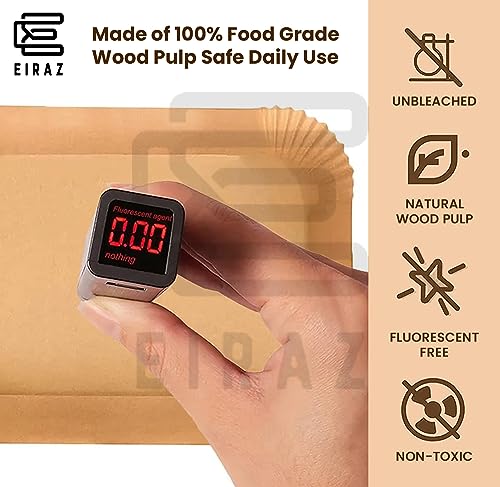 Eiraz® Air Fryer Liners, 120 Pcs Disposable Rectangular Air Fryer Accessories, Oil & Water-Proof Parchment Paper, Compatible with Ninja AF300UK A