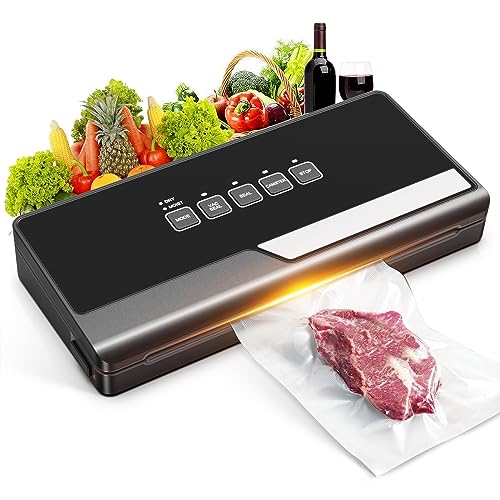 ELECCI Vacuum Sealer - Automatic Vacuum Sealer Machine with DRY & MOIST Modes for Food Preservation, Multifunctional Food Vacuum Sealer Machine w