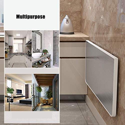 MYYINGELE Wall Mounted Fold Out Table Floating Drop Leaf Dining Table Workbench Foldable Computer Desk Wood Wall Hanging Desk for Office/Home/Kit