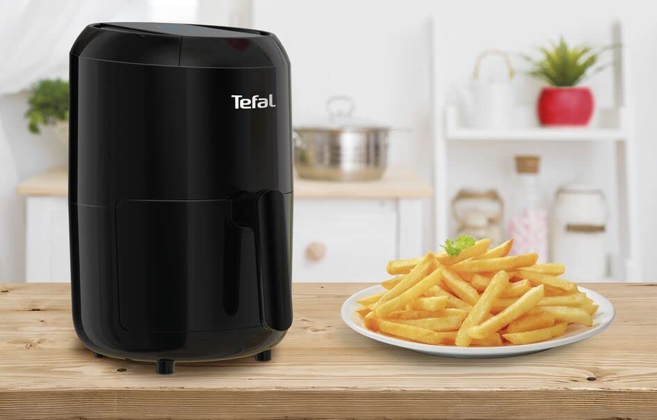 Tefal Easy Fry Compact Digital Health Air Fryer, Black, 2 Portions, EY301840