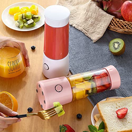 Maizoon USB Juicer Cup Portable Blender Mini Electric Household Fruit Mixer Shakes and Smoothies Powerful Motor 1500mah 4 Blades for Home Travel