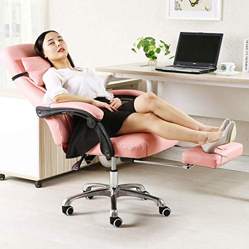 SCDBGY ygqbgy Modern Home Office Chair Vegan Leather Upholstered Executive Conference Stylish Design Adjustable Mid-Back Ergonomic Desk Chair