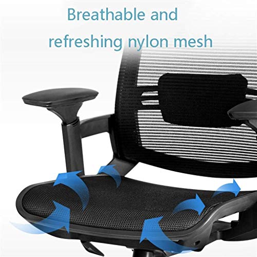 n/a Home Office Ergonomic High Back Desk Chair, Breathable Mesh Recline Computer Task Work Chair with Adjustable Height and Armrest Lumbar Head S