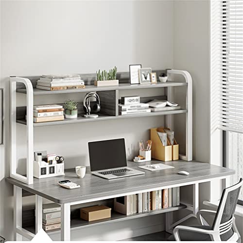 JYDQM Computer Desk Table Bookshelf Integrated Table Bedroom Female Students Home Study Writing Without Chair (Color : D, Size : 120cm)