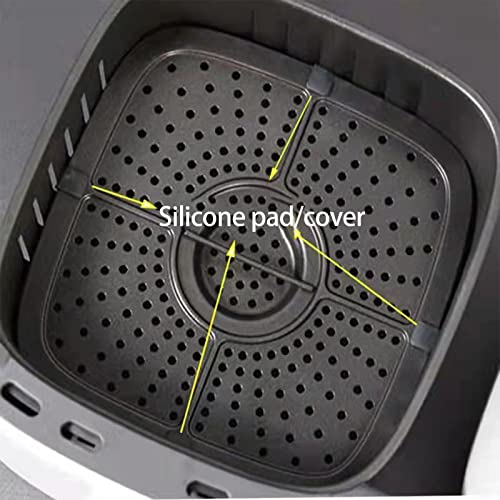 Tower Air Fryer Rubber Bumpers, 4 PCS Tower Air Fryer Spare Parts Air Fryer Tray Rubber Replacements Accessories Rubber Bumpers for Air Fryer Non
