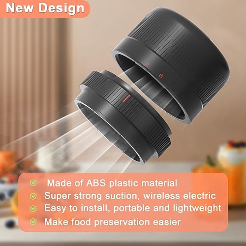 Electric Vacuum Sealer For Mason Jars ,Automatic Jar Sealer Kit for Food Storage with Wide & Regular Mouth Mason canning Compatible with FoodSave