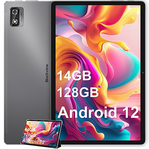 Tablet 10 Inch Blackview Tab12Pro 14+128GB/1TB, Android 12 Tablet GMS, FHD+IPS Incell Screen, 4G Tablet with Sim Card Slot, 5G WIFI, 13MP Camera,