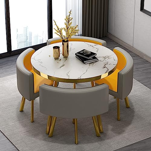 Office Reception Room Club Table and Chair Set Reception Table and Chair Combination Negotiation Table Office Shops Meetings Small Round Tables O