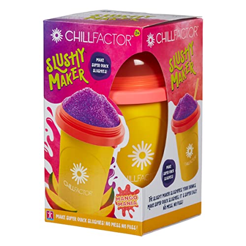 Character Options 07950 ChillFactor Mango Mania-Reusable, Homemade Squeeze Cup slushy Maker Kitchen Toys, ONE Size