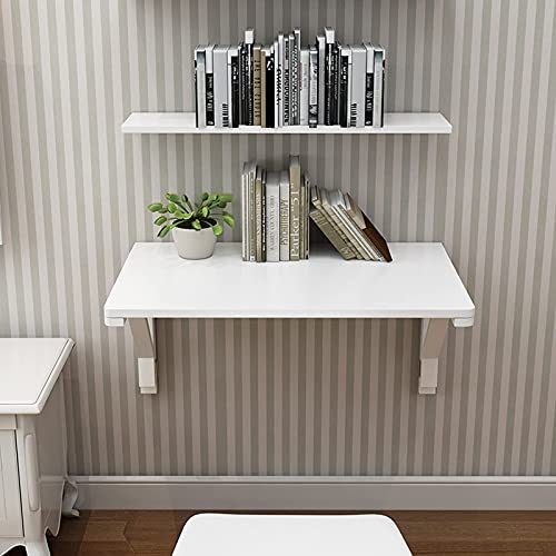 LEOSXA Wall Table Folding for Kitchen, Breakfast Bar Table, Compact Small Space Corner Computer Desk Workstation Dining Table Wall Mounted Drop L