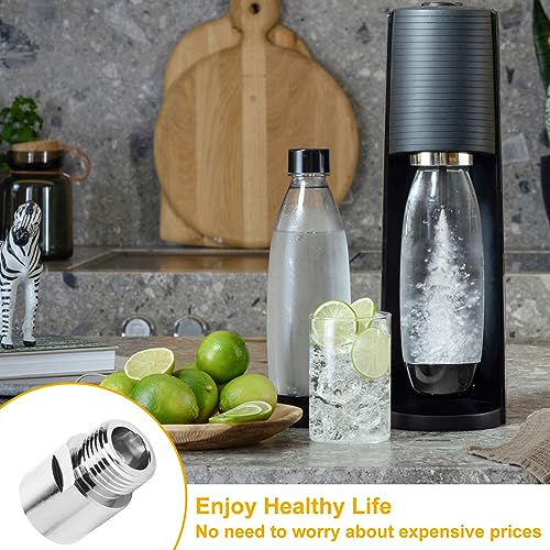 CO2 Cylinder Adapter, Soda Stream Adapter Female Thread TR21-4 to Male Thread CGA320 for A Variety of Soda Machines