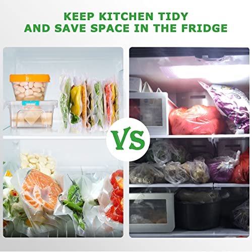 Anysea Vacuum Sealer Rolls Vacuum Sealer Bags: 6 Roll 15|20x2|28x3| x300 cm| BPA-Free | Heavy Duty Embossed | Vacuum Seal Food Bags, Food Sealer