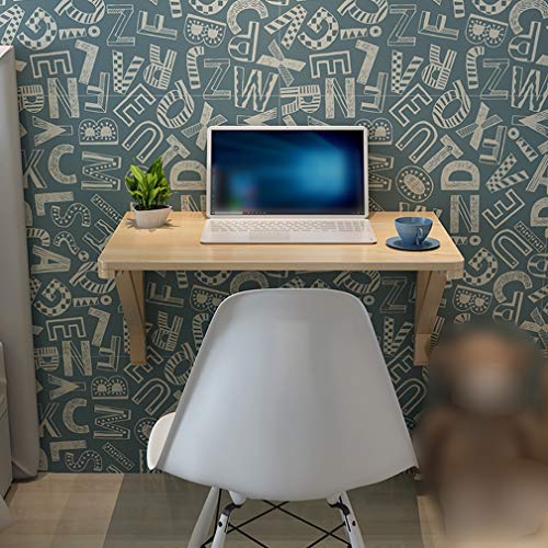 LUNEZY Solid Pine Wood Wall-Mounted Table,Floating Dining Table,Folding Computer Desk,Multi-Function Study Table,14 Sizes,for Workbench,Kitchen,L