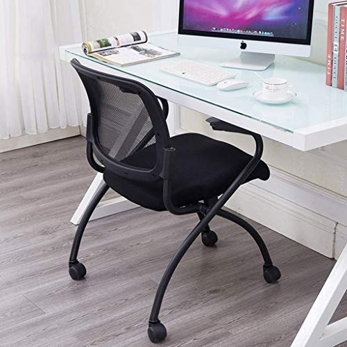 LZQDM Dining Chair Slipcovers Removable Computer Chair Office Mesh Backrest Negotiation Chair Metal Desk Chair Conference Chair Desk Chair Can Be