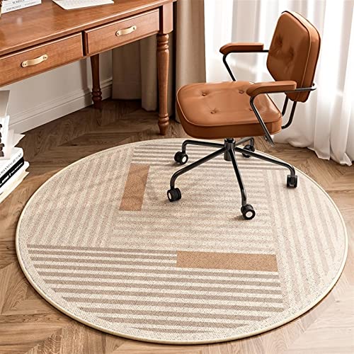 Liveinu Round Office Chair Mat for Hardwood & Tile Floor, Computer Chair Mat, Desk Chair Mat, Anti-Slip Floor Protector for Home Office, green, d