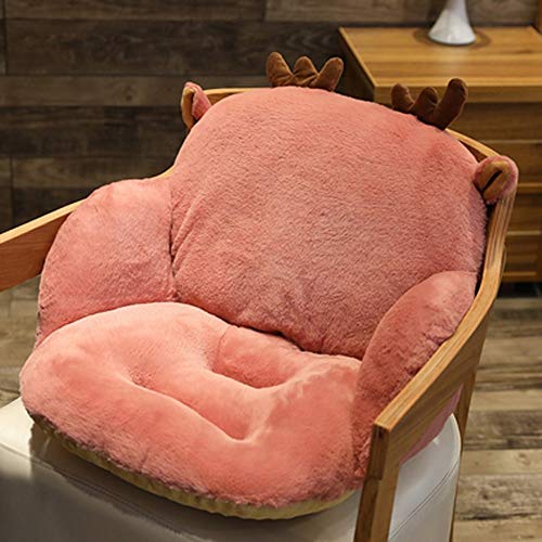 TJLSS Cute Fluffy Seat Chair Cushion Home Office Chair Backrest Lumbar Pillow Tatami Floor Cushion Puff Children's Sofa Cushion Stool (Color : bl