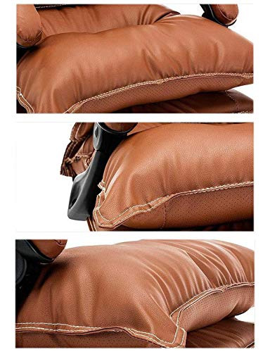 NMDCDH PU Leather Executive Desk Chair with Leather Racing Seat, Office Computer Desk Chair with Adjustable Height for Home Women, Men