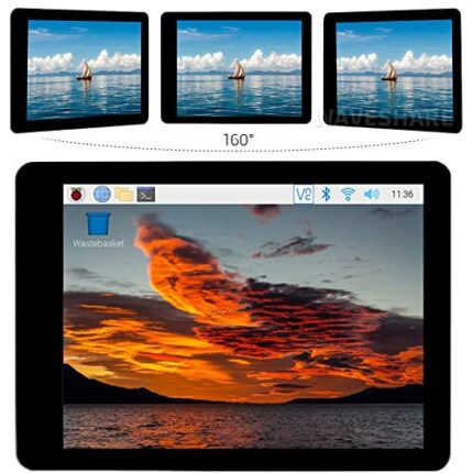 2.8inch DSI Capacitive 480×640 IPS Display Panel Touch Display LCD for Raspberry Pi 4B/3B+/3A+ with I2C Touch Port and Fully Laminated Screen @XY