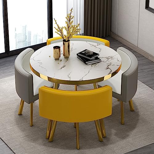 Office Reception Room Club Table and Chair Set Reception Table and Chair Combination Negotiation Table Office Shops Meetings Small Round Tables O