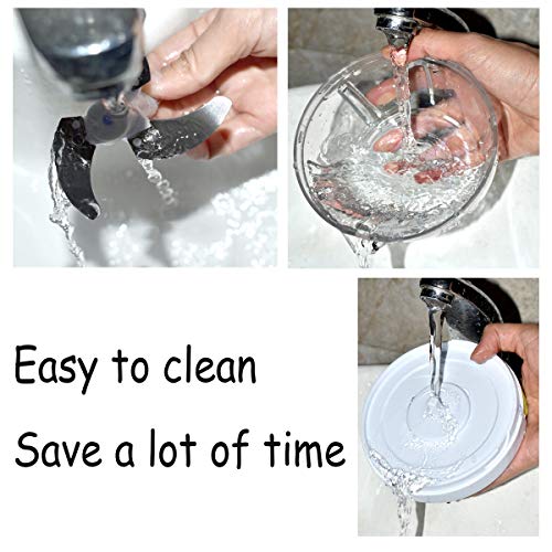 JIANFA Manual Food Chopper, Vegetable Chopper Mincer Blender to Chop Fruits Vegetables Nuts Herbs Onions Garlics for Salsa Salad Pesto Coleslaw P