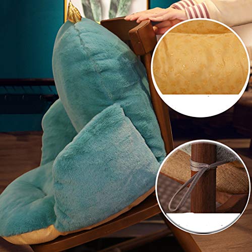 TJLSS Cute Fluffy Seat Chair Cushion Home Office Chair Backrest Lumbar Pillow Tatami Floor Cushion Puff Children's Sofa Cushion Stool (Color : bl