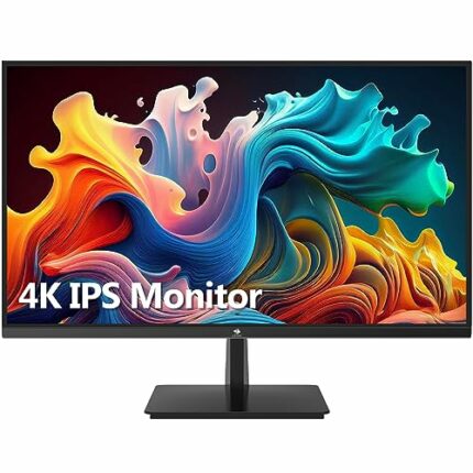 Z-Edge 28 Inch 4K Monitor Ultra HD IPS Panel 60Hz Refresh Rate, 3840x2160 LED Monitor, 300cd/m², HDMI x2, DP x2, Built-in Speakers, Black
