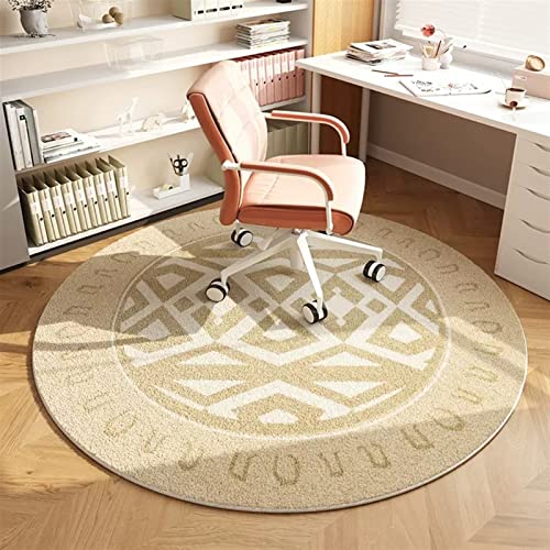 Liveinu Office Chair Mat for Hardwood & Tile Floor, Round Computer Gaming Rolling Chair Mat, Under Desk Low-Pile Rug, Large Anti-Slip Floor Prote