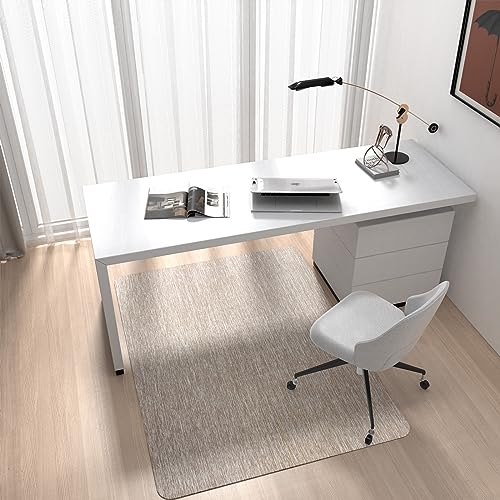Corduroy Chair Mat for Hardwood Floor, 55"x35" Office Chair Mat Desk Chair Mat for Rolling Chair, Large Anti-Slip Backing Low-Pile Office Rug Flo