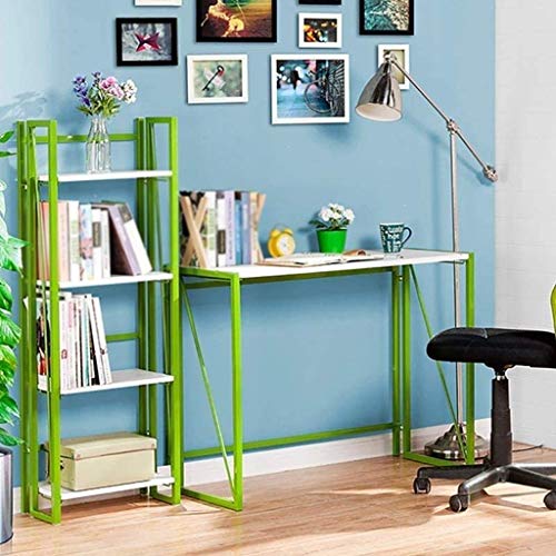 LUKEO Creative Folding Desk, Stylish Learning Computer Desk Home Desk Writing Desk Long, Green
