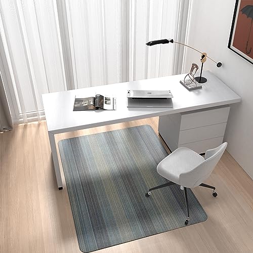 Corduroy Chair Mat for Hardwood Floor, 55"x35" Office Chair Mat Desk Chair Mat for Rolling Chair, Large Anti-Slip Backing Low-Pile Office Rug Flo