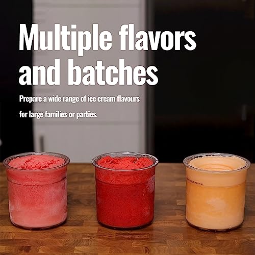 HELAJOY 4 Pack Ice Cream Pints Cups, 16oz, Compatible with Ninja Creami Ice Cream Maker NC299AMZ & NC300 Series, BPA-Free & Dishwasher Safe, with