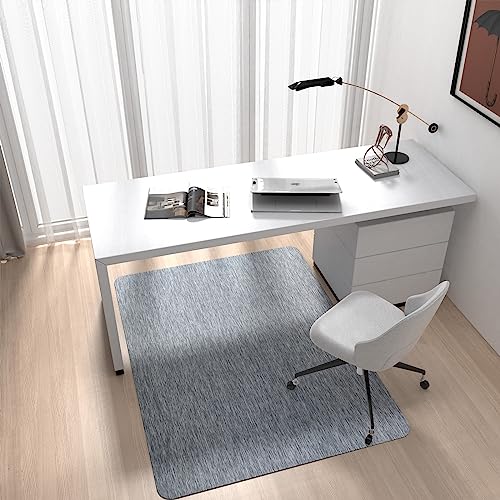 Corduroy Chair Mat for Hardwood Floor, 55"x35" Office Chair Mat Desk Chair Mat for Rolling Chair, Large Anti-Slip Backing Low-Pile Office Rug Flo