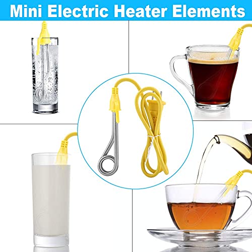Boiling Water Heating Tube 220V 600W, Coffee Warmer Small Stick Fast Heat Hot Immersion Electric Heater for Heating Tea, Water, Cocoa Camping Out