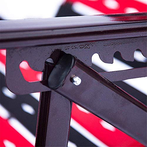 MU Folding Chair Office Chair Recliner Chairs Garden Bed Pillow Zero Gravity Durable and Strong for Home Office Dining (Color : Black, Size : 66