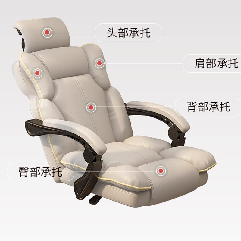 SDFGH Computer Chair Home Boys And Girls Can Adjust The Live Gaming Chair Boss Chair Lazy Swivel Office Chair