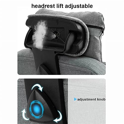 JHKZUDG Executive Office Chair, Home Office Desk Chair,Ergonomic Office Chair, Adjustable Back Rest 360° Swivel Gaming Chair,with Footrest And He